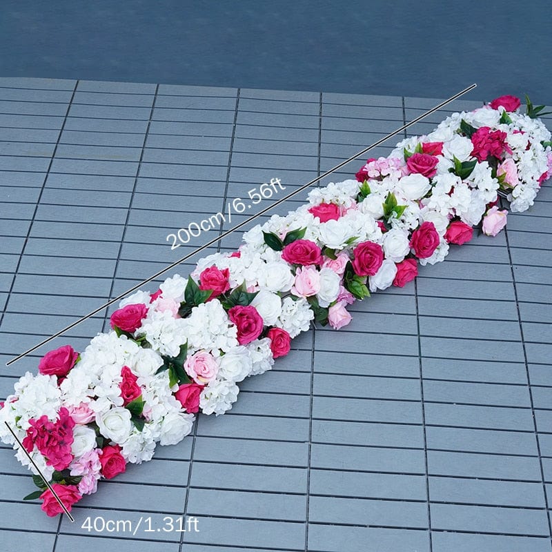 WeddingStory Shop 200x40cm flower row Wedding Backdrop Floral Arrangement