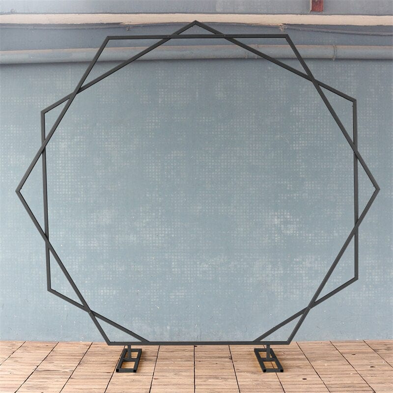WeddingStory Shop 2.5mx2.8m / Black Wedding Geometric Arch