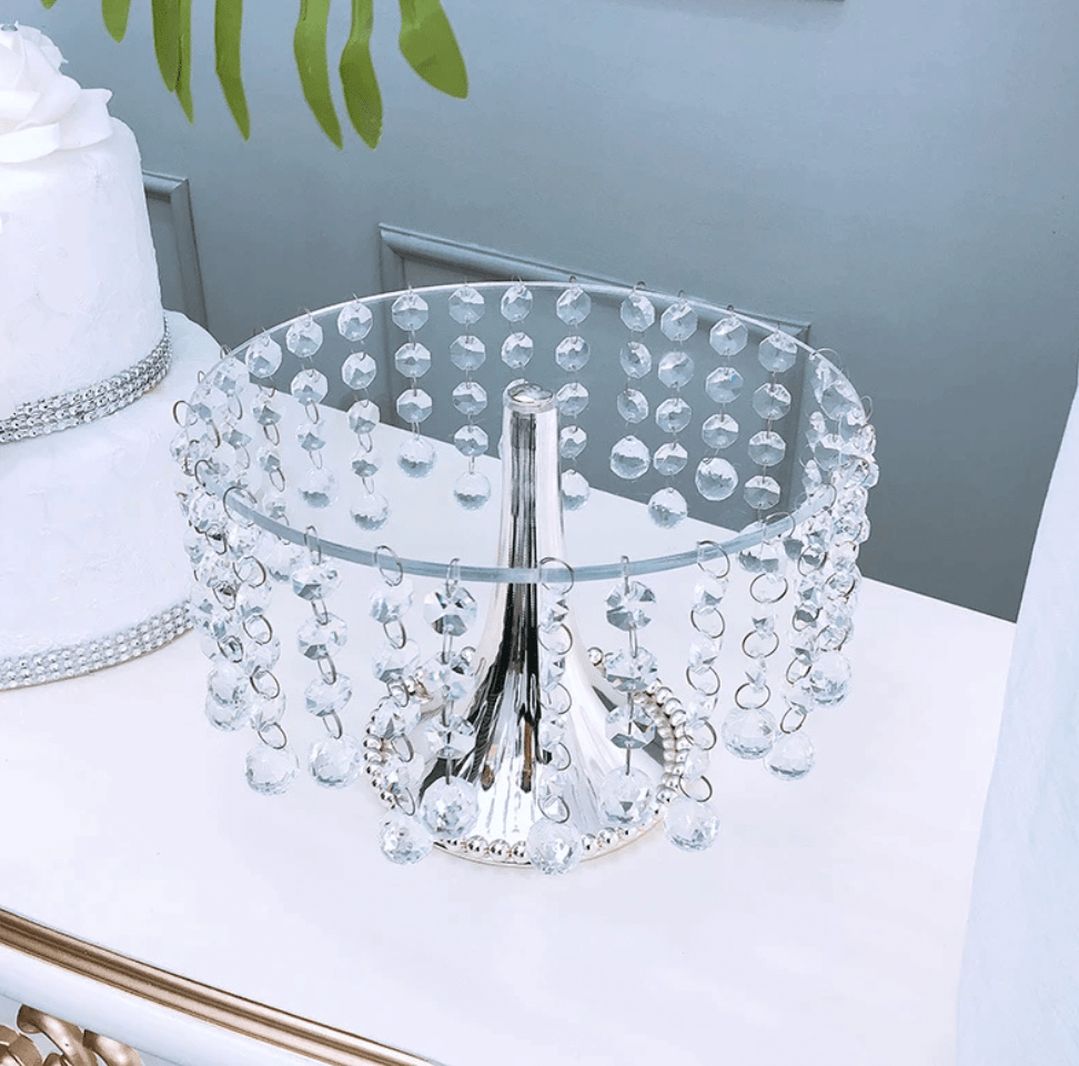 Acrylic Dessert Cake stand with crystals mini dessert DIY decor