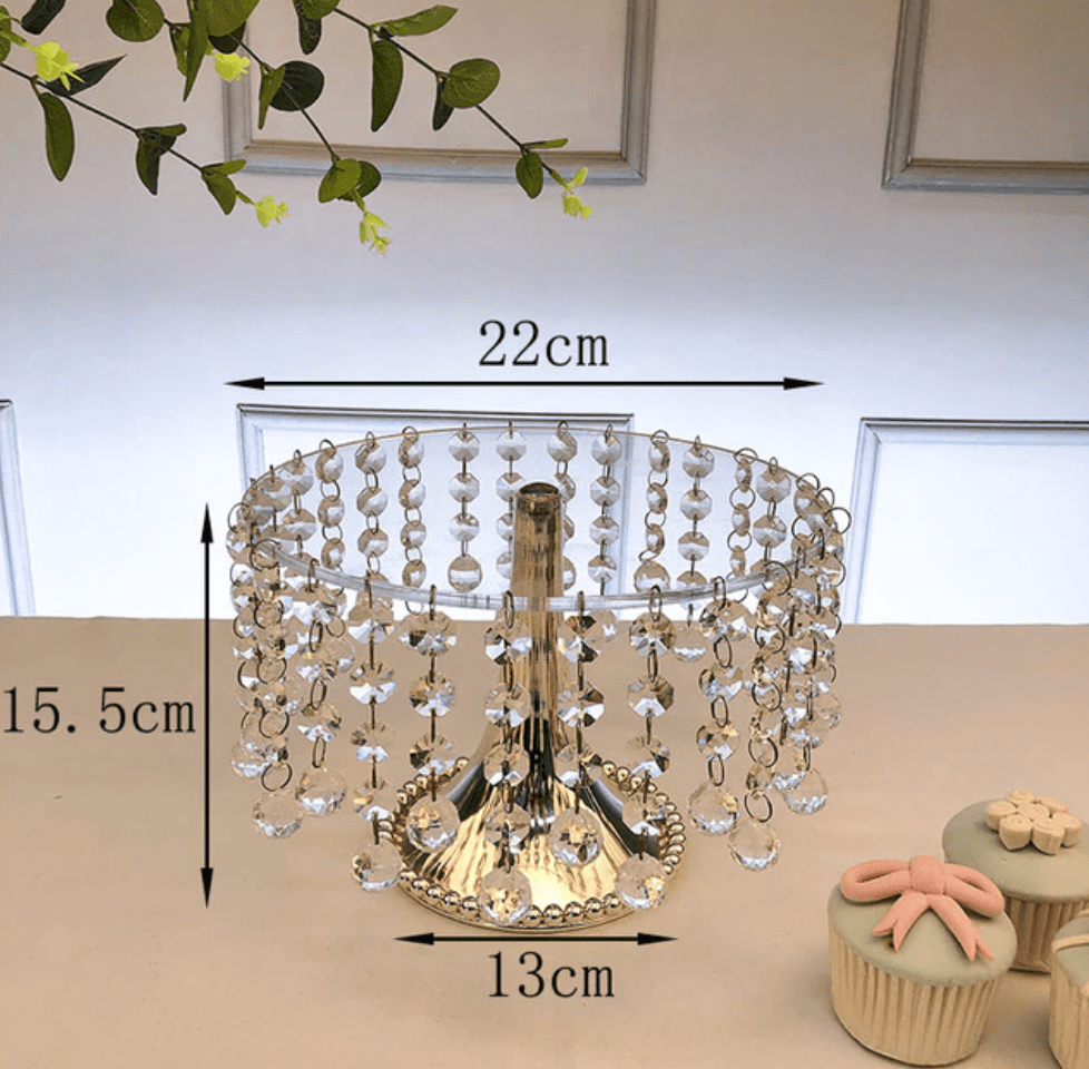 Acrylic Dessert Cake stand with crystals mini dessert DIY decor mini dessert stand