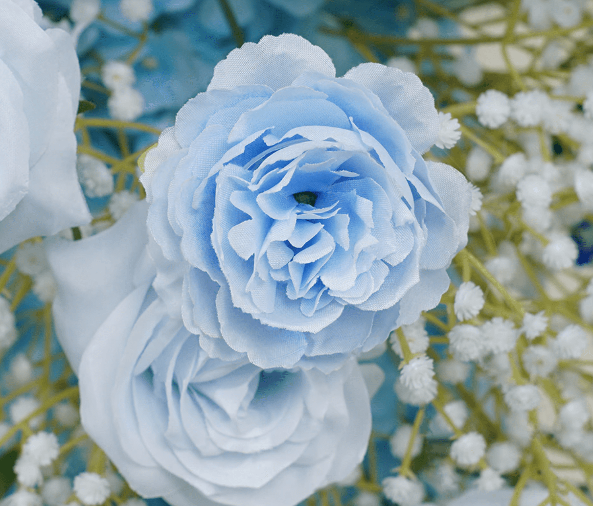 WeddingStory Shop Baby breath blue Wedding Backdrop flowers