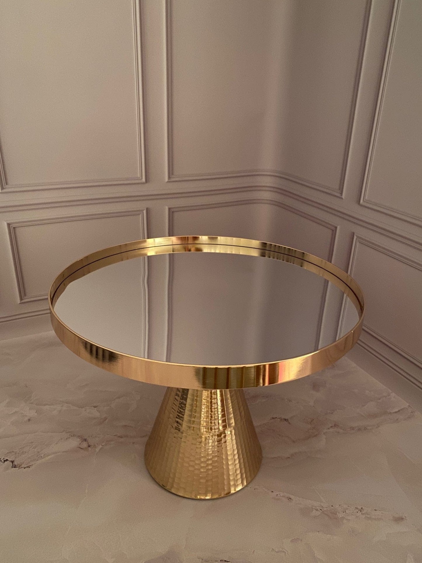 WeddingStory Shop gold  12inch (30 cm) Golden silver designer cake stand