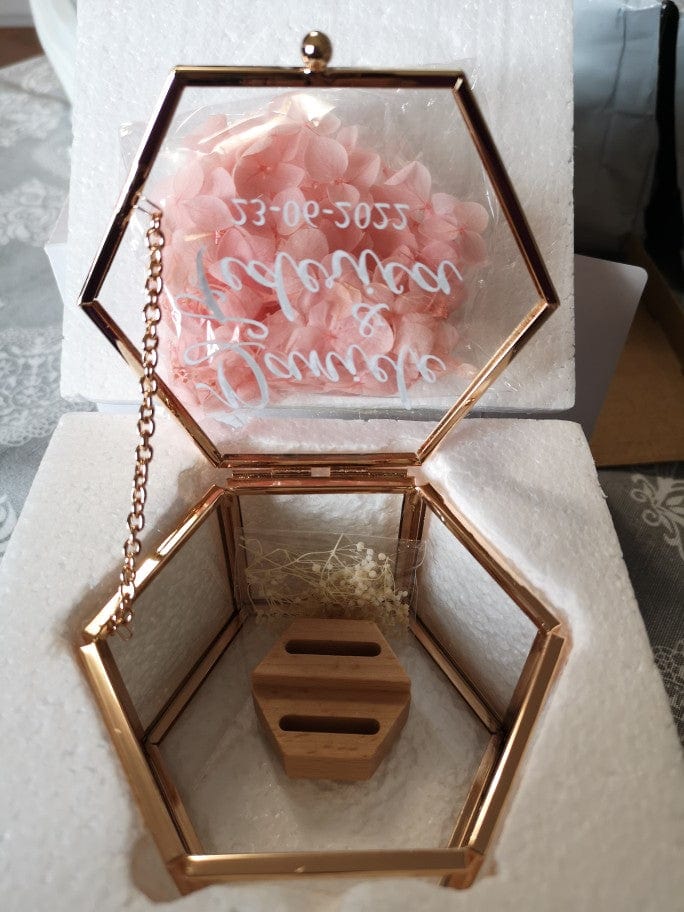 WeddingStory Shop Wedding Favors Custom Engraved Glass Wedding Ring Box