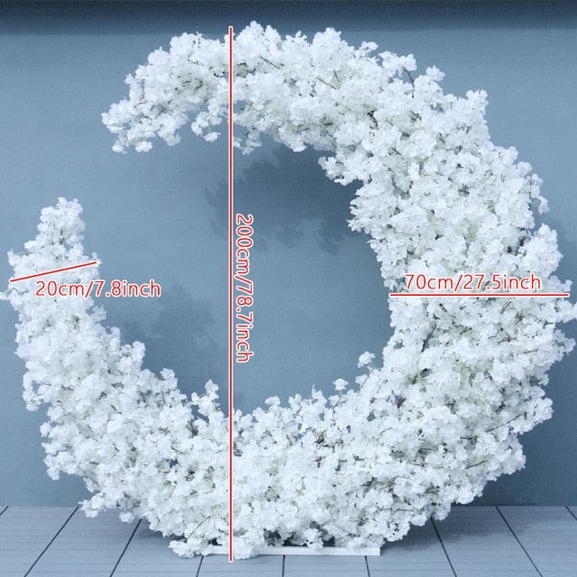 WeddingStory Shop Heart Moon Shape Arch collection with flowers