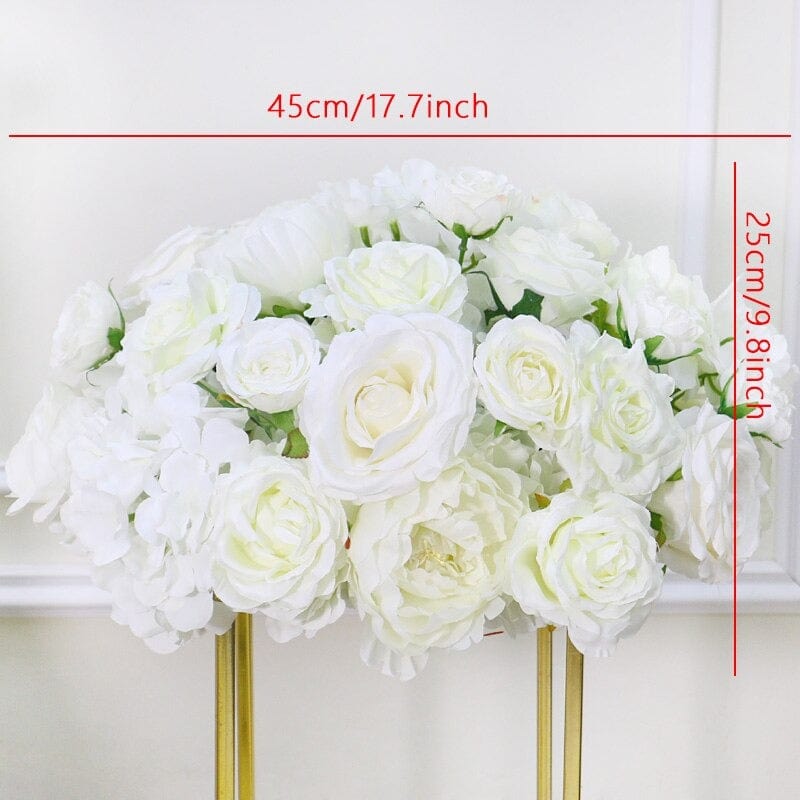 WeddingStory Shop Flowers 45cm / 17.7 inch  flower ball white Floral decorations for the event