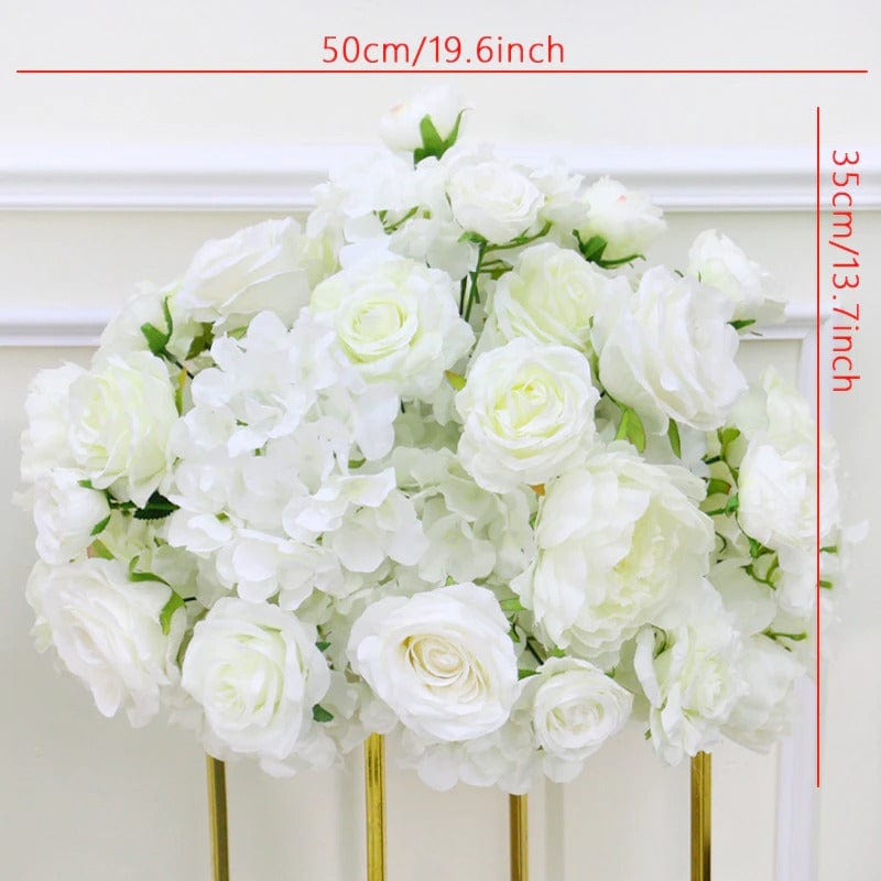 WeddingStory Shop Flowers 50 cm / 19.6 inch flower ball white Floral decorations for the event