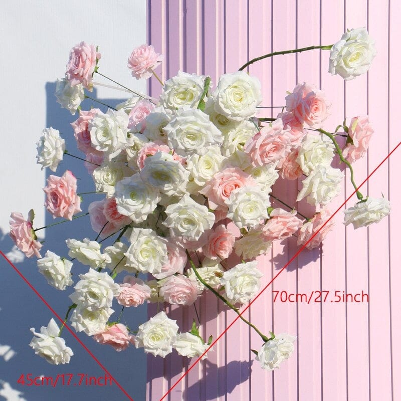 WeddingStory Shop Flowers White pink 70x45cm Flower Decorative Arrangement roses