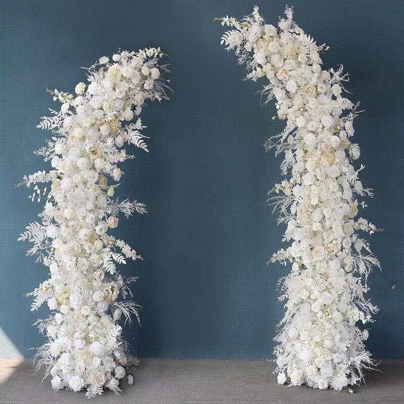 WeddingStory Shop Floral Arch with stand and Flowers 7.2 FT/8.5 FT