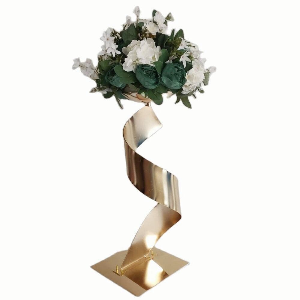 WeddingStory Shop Gold Metal Party flower twisted holder
