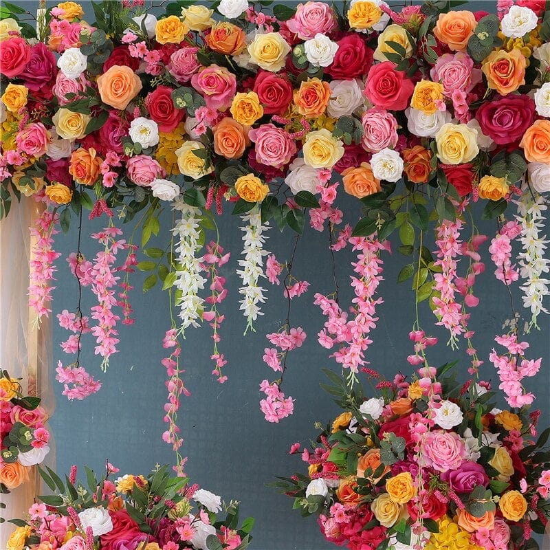 WeddingStory Shop Event Arch decoration roses flower row