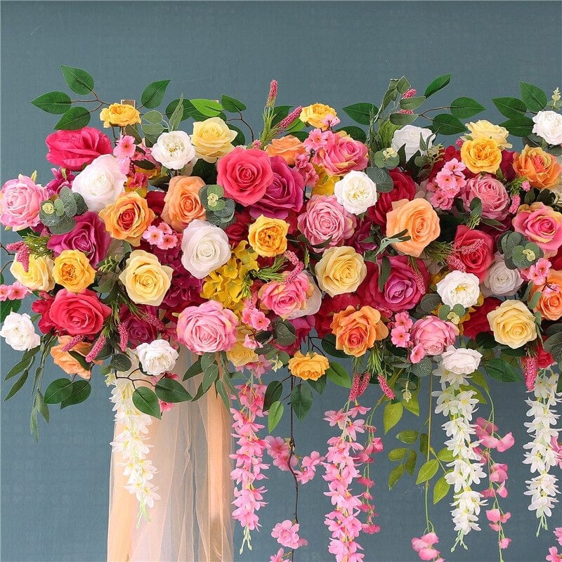 WeddingStory Shop Event Arch decoration roses flower row