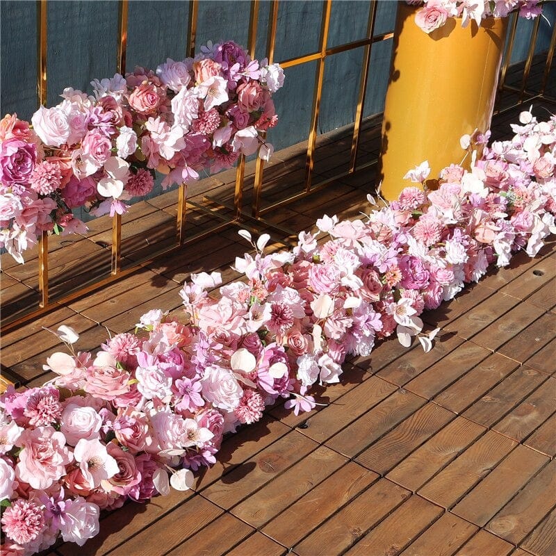 WeddingStory Shop Wedding Ceremony Supplies Floral pink decoration arrangement row for Arch