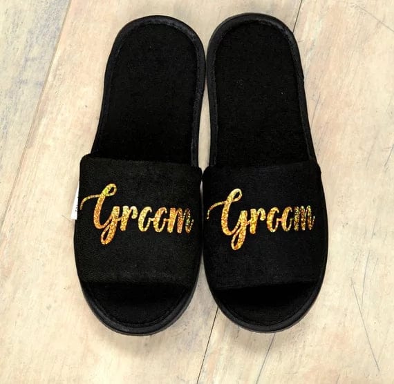 WeddingStory Shop Bride and Groom cozy Slippers