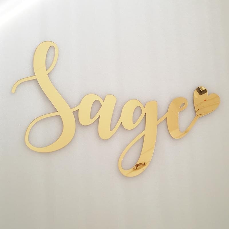 WeddingStory Shop Personalized Acrylic Name Sign