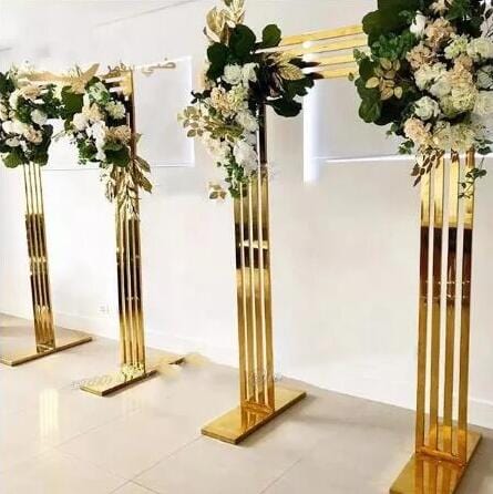 WeddingStory Shop Decor 220x170cm / Gold Wedding  frame background arch