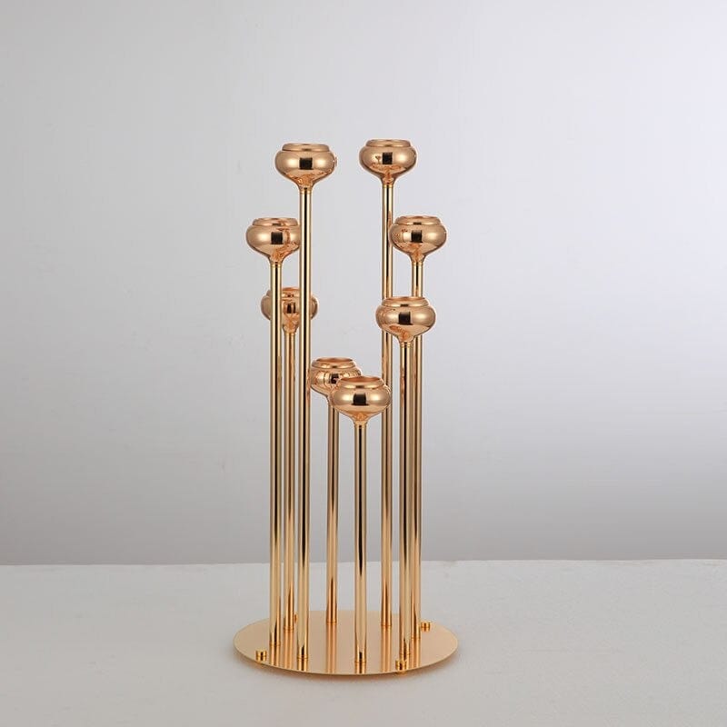 WeddingStory Shop 8 Head Metal Gold Candelabra 3 FT