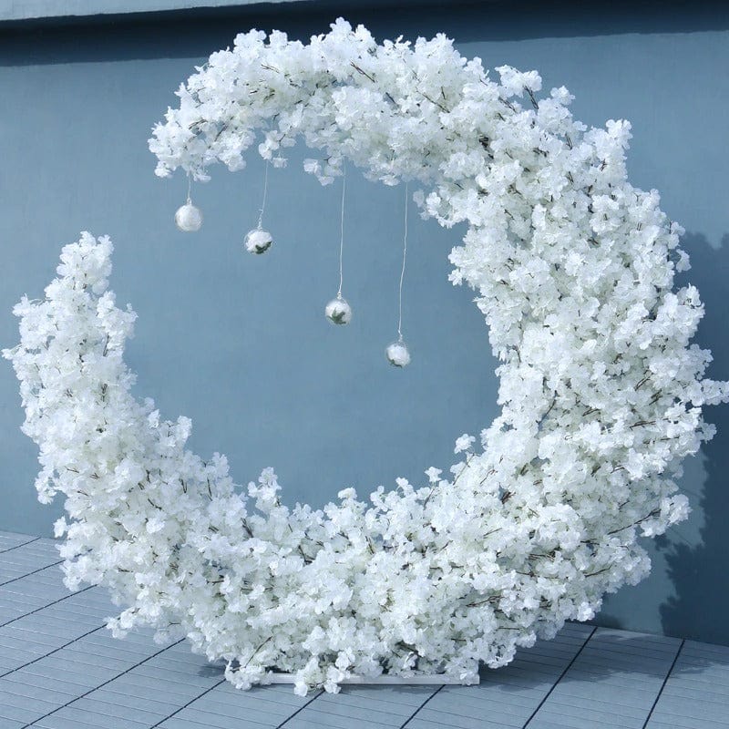 WeddingStory Shop Heart Moon Shape Arch collection with flowers